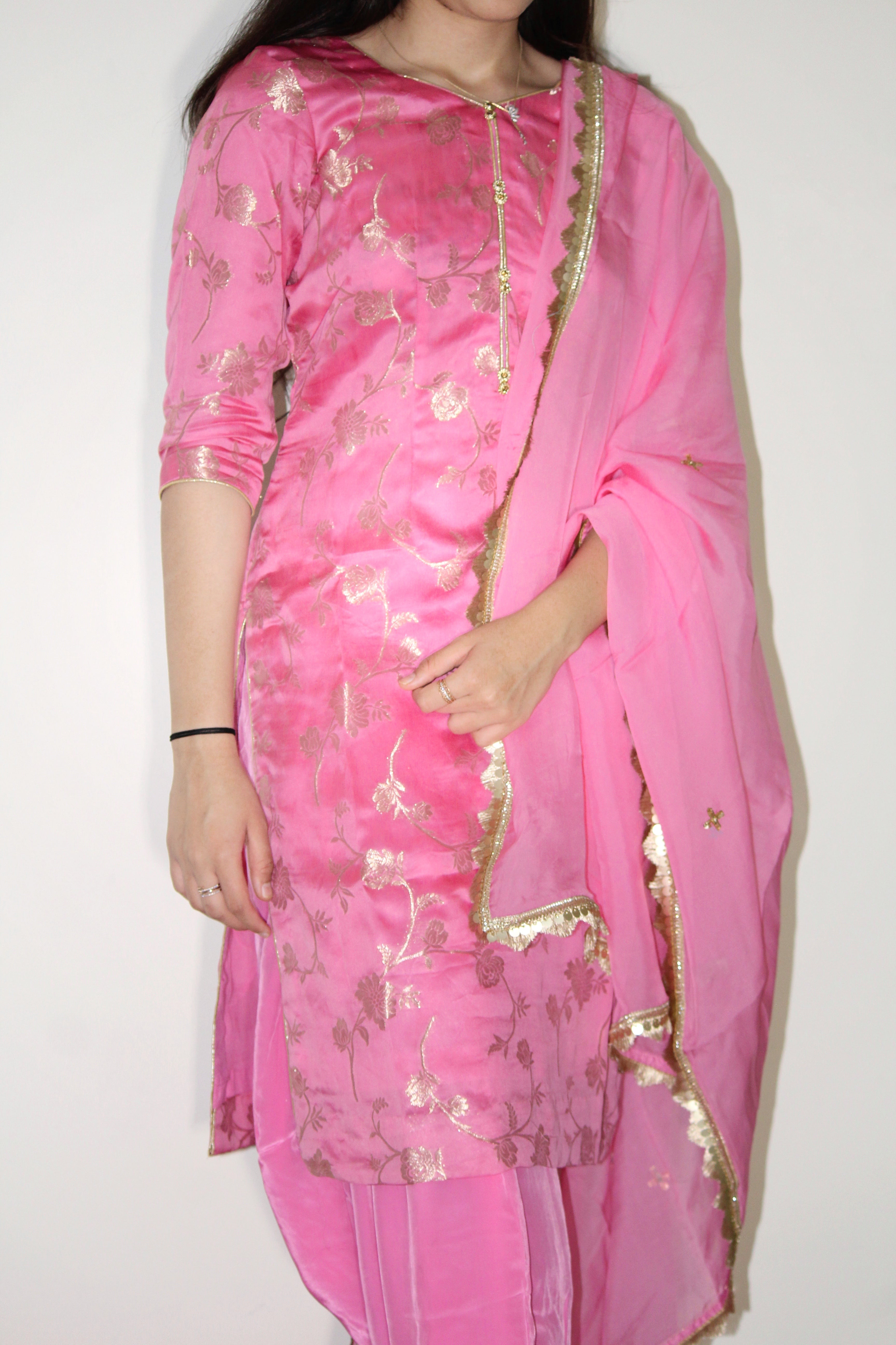 Banarasi Print Pink