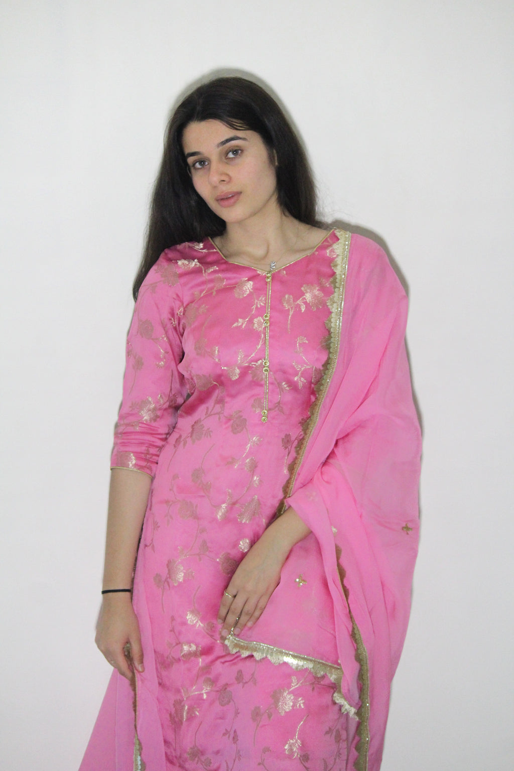 Banarasi Print Pink