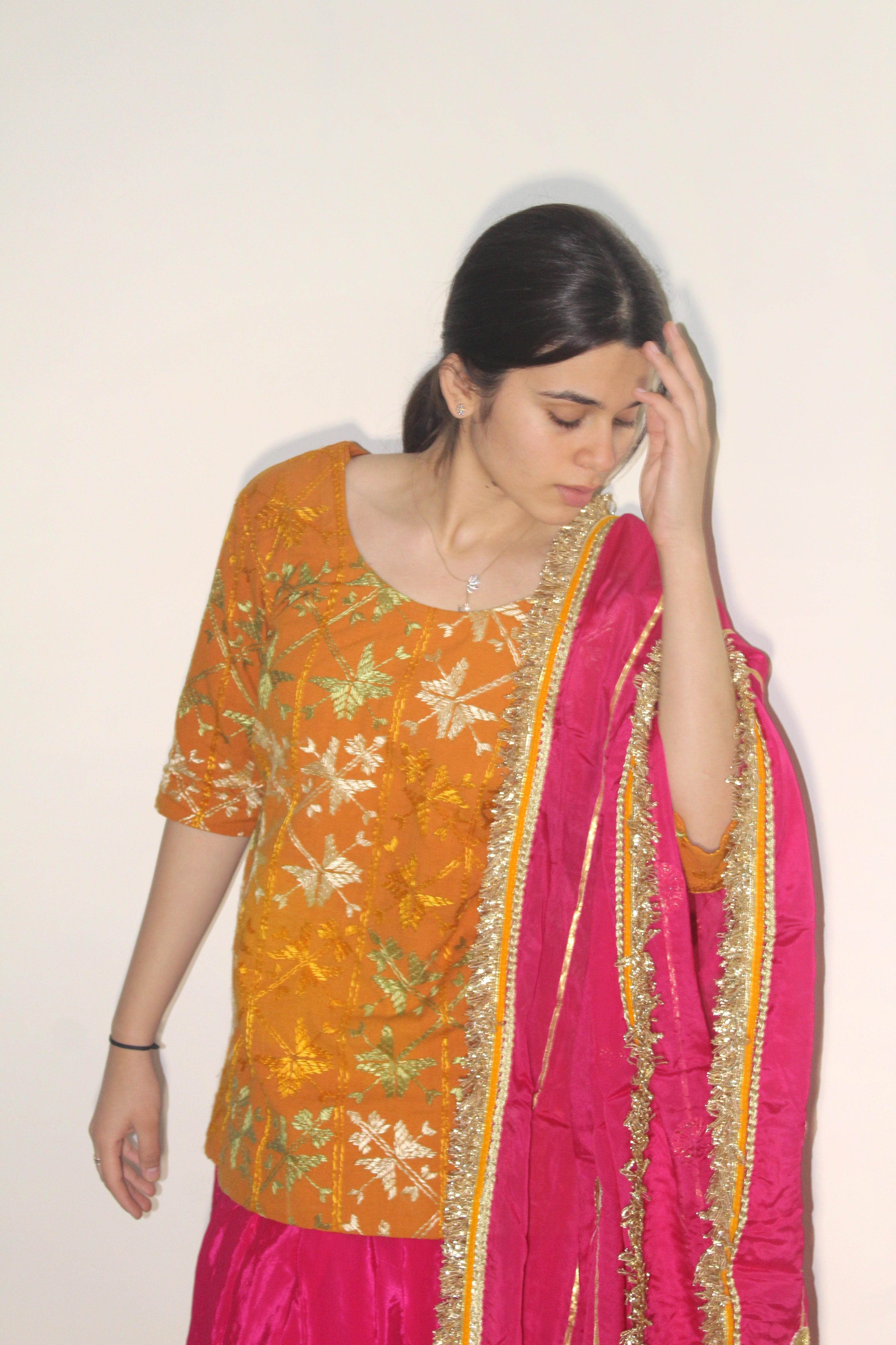 Ghagra Phulkari suit