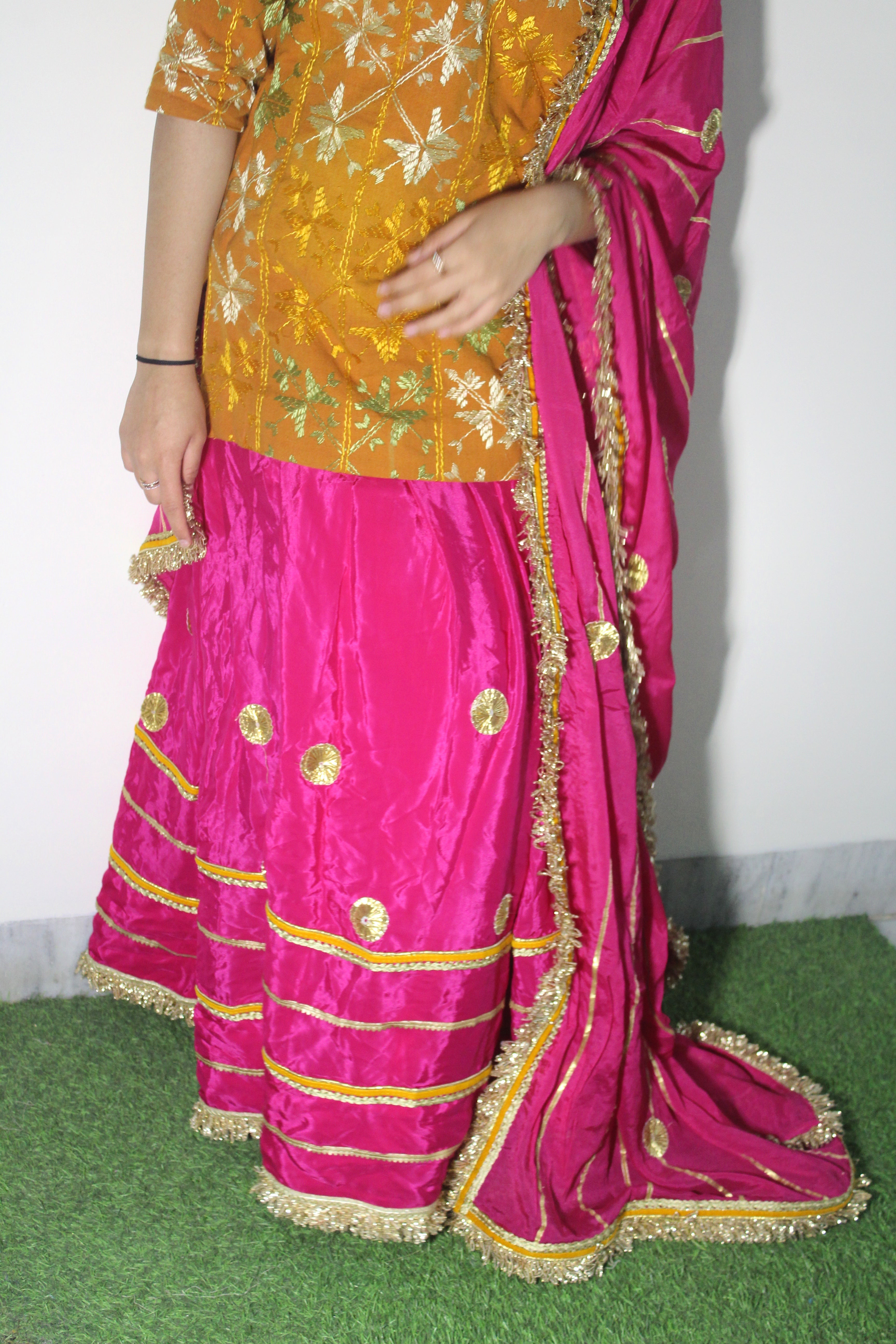 Ghagra Phulkari suit