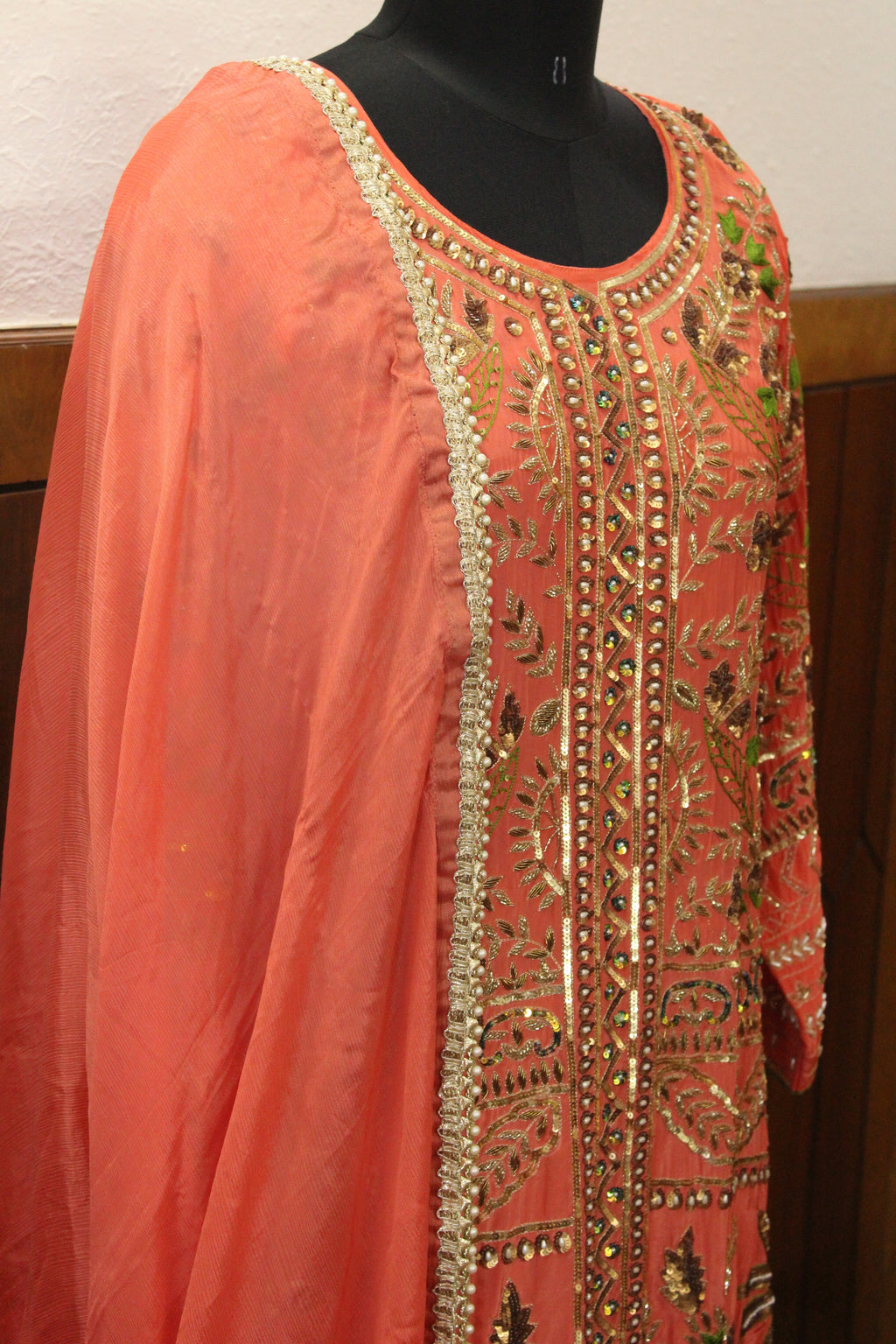 Coral Phulkari
