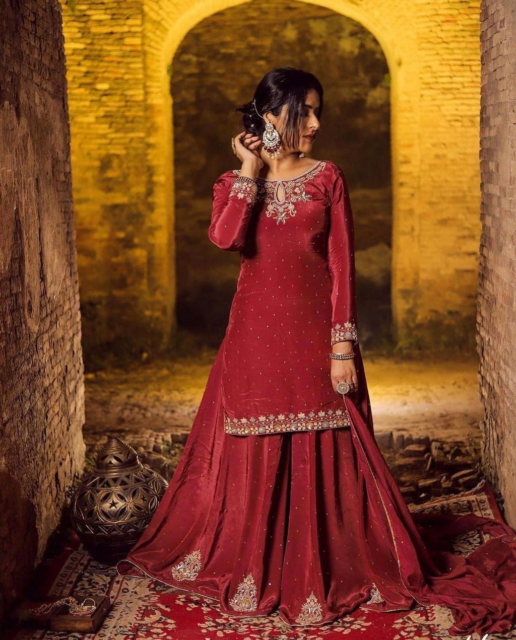 Rust Lehnga