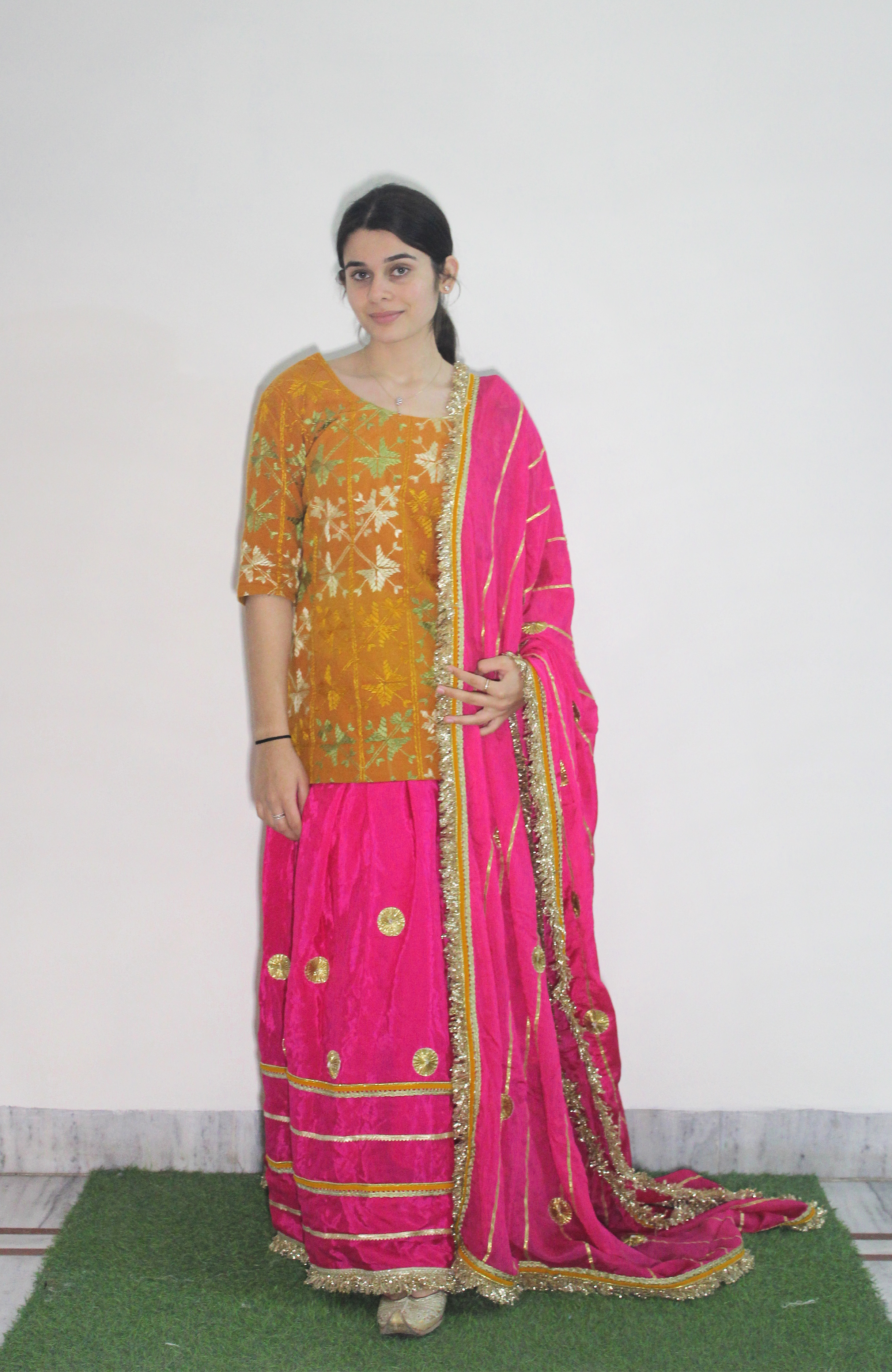 Ghagra Phulkari suit