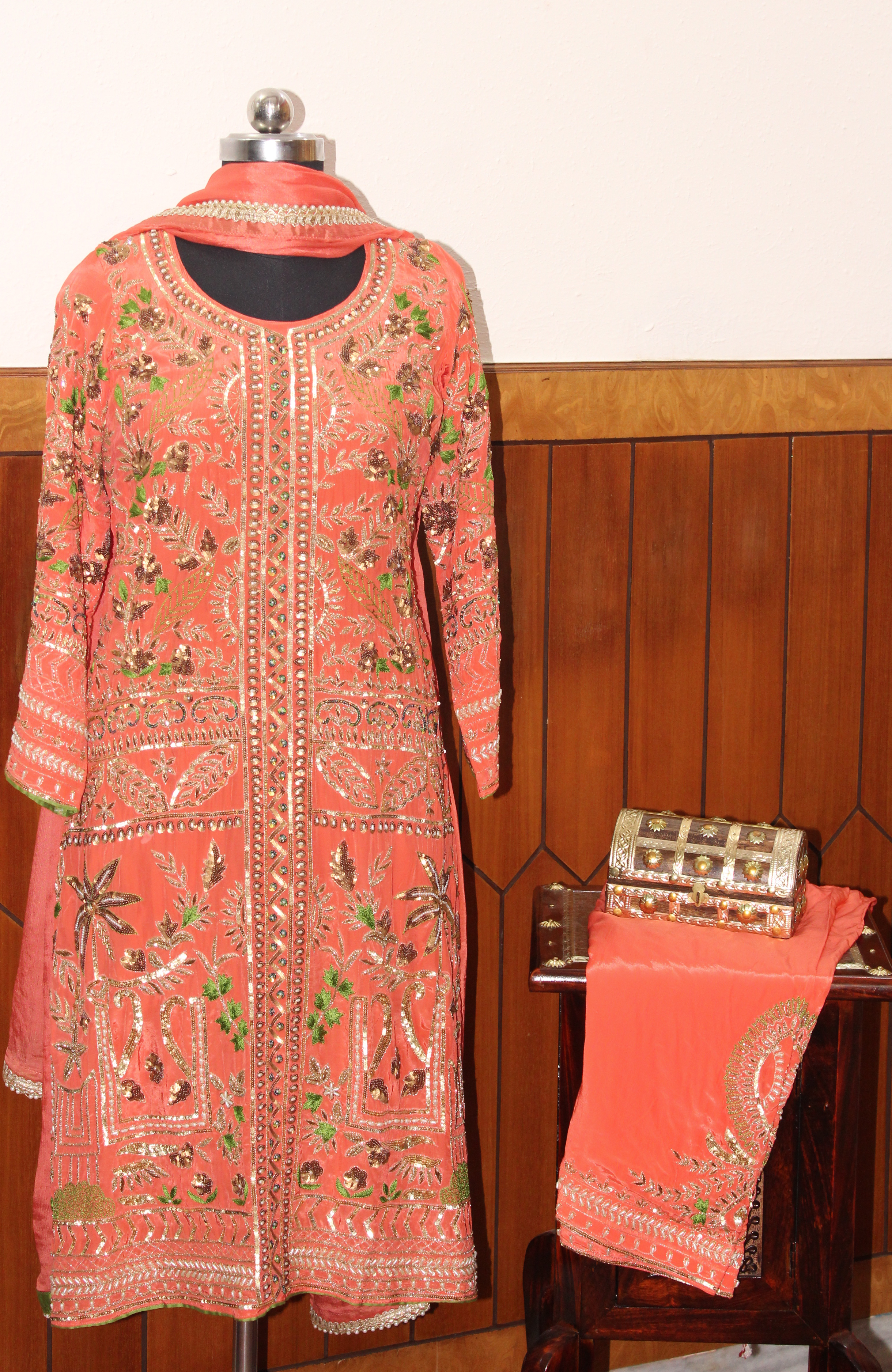 Coral Phulkari